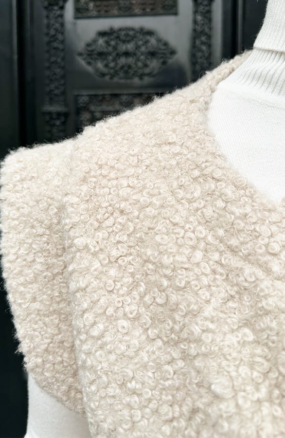 Teddy Gilet Met Zakken Beige – vesten — foto 4
