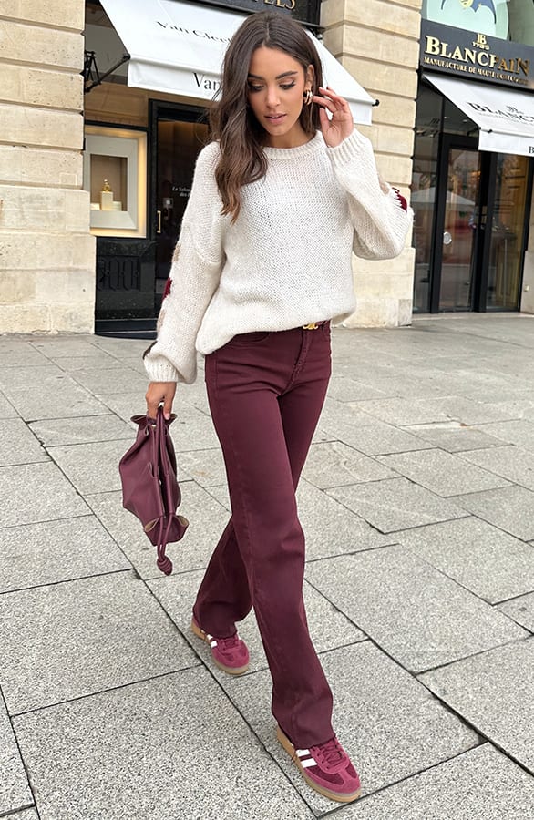Trui Met Hartjes Mouwen Beige – truien — foto 6