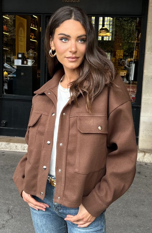 Utility Jacket Kenzie Choco – jassen — foto 6