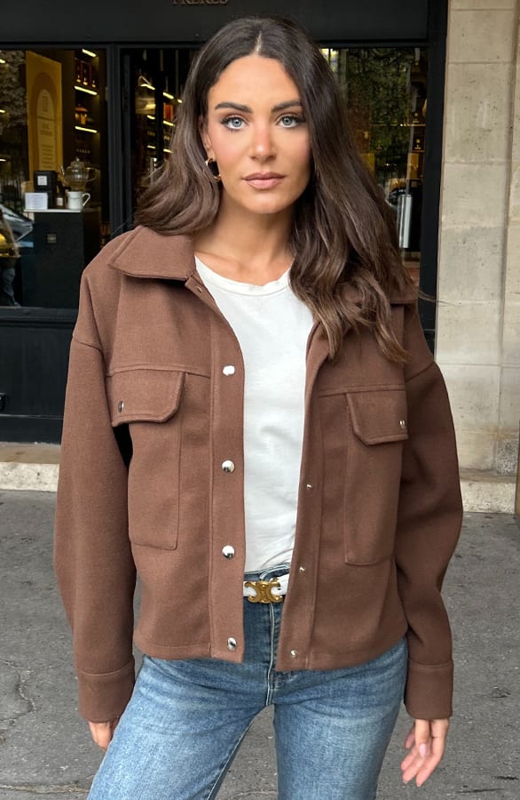 Utility Jacket Kenzie Choco – jassen — foto 3