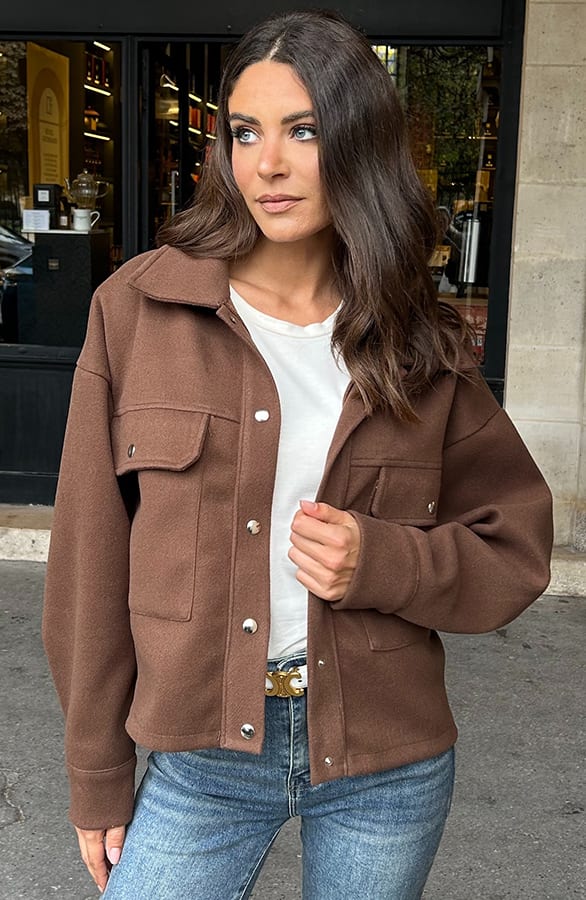 Utility Jacket Kenzie Choco – jassen — foto 7