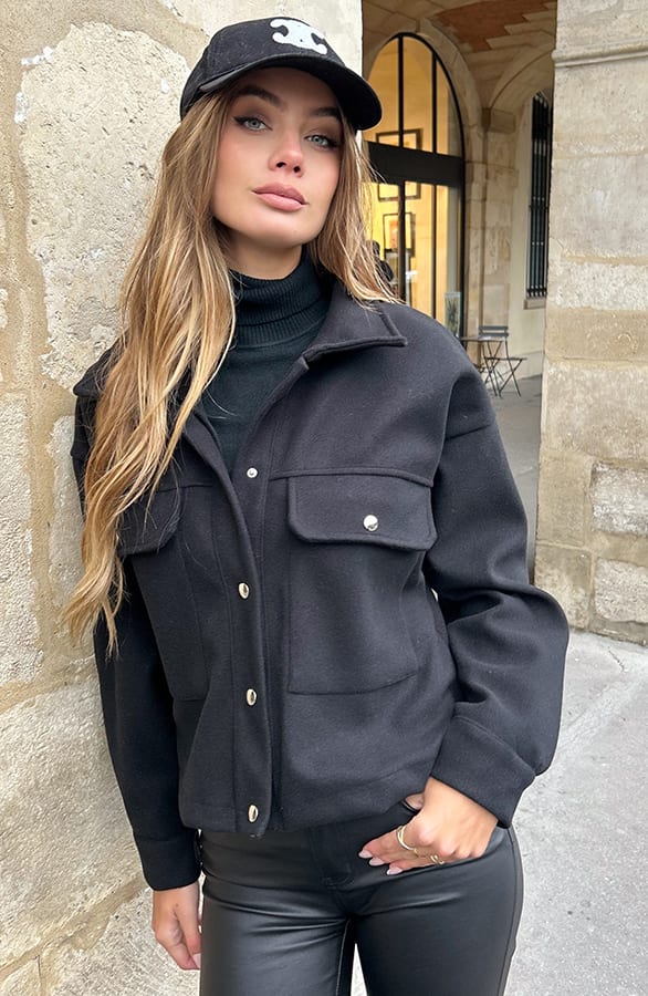 Utility Jacket Kenzie Zwart – jassen — foto 3