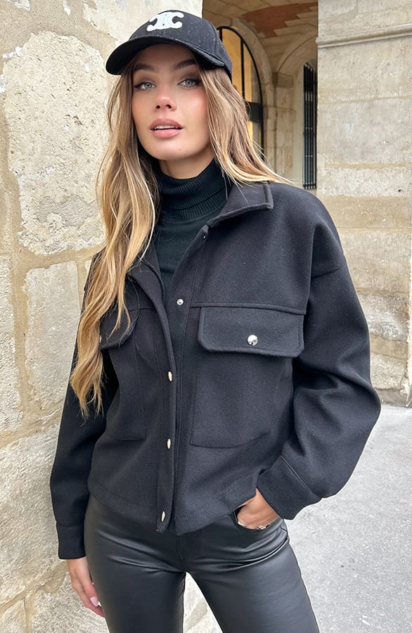 Utility Jacket Kenzie Zwart – jassen — foto 9