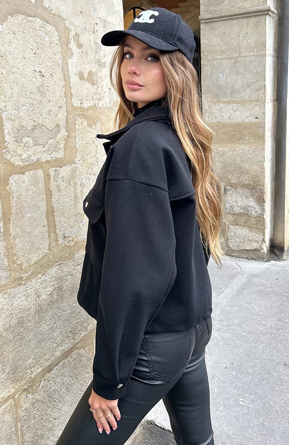 Utility Jacket Kenzie Zwart – jassen — foto 4