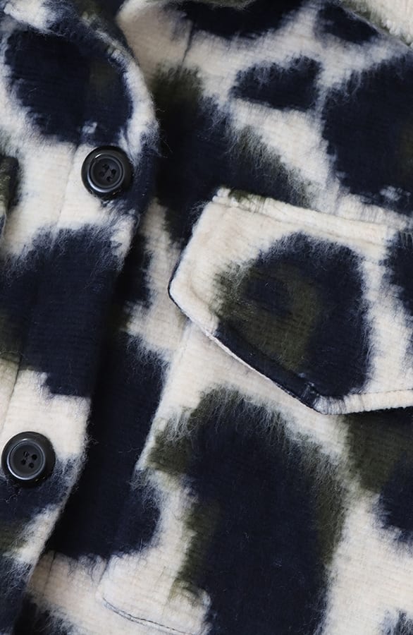 Woven Leopard Gilet Navy – shoparchief — foto 4