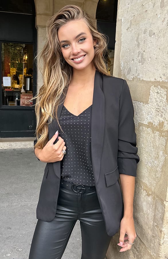 Zijden Top Loïs Met Strass Zwart 2.0 – shirts & tops — foto 5