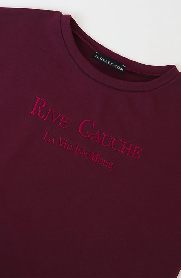 Comfy Trui Rive Gauche Burgundy – truien — foto 3