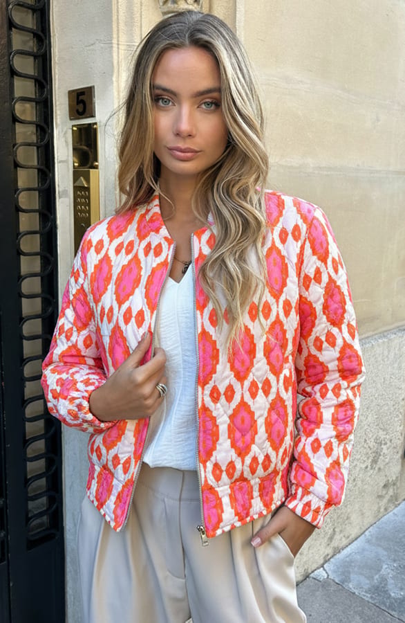 Boho Bomber Jacket Oranje