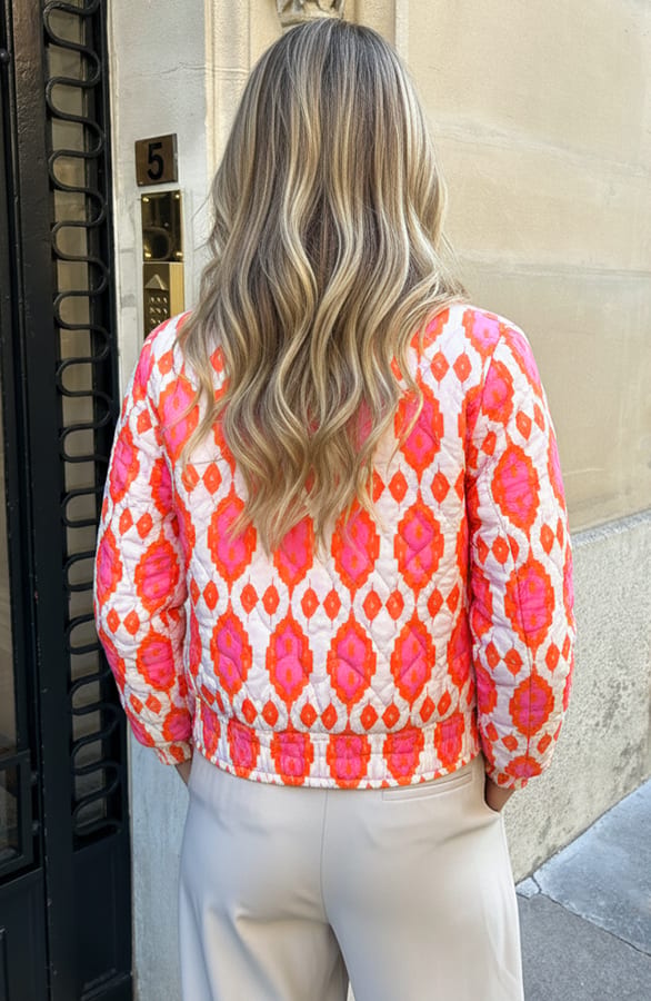 Boho Bomber Jacket Oranje – jassen — foto 4