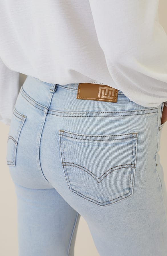 Wide Leg Jeans Dez Light Blue — foto 4