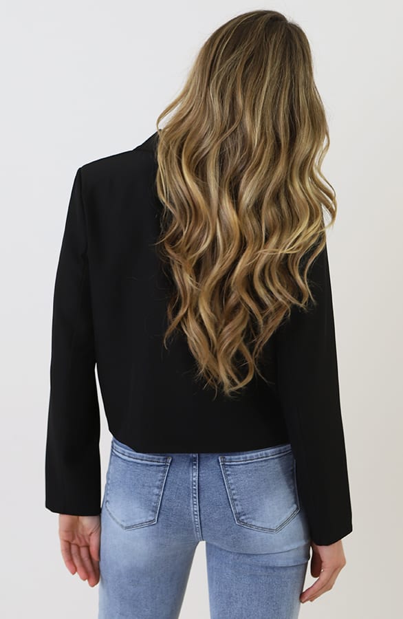 Classic Cropped Blazer Black – blazers — foto 3