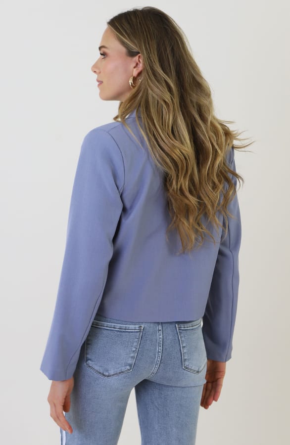 Classic Cropped Blazer Jeansblue – blazers — foto 9