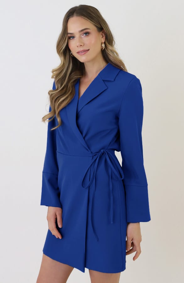 Tailored Blazer Dress Kobalt – alle jurkjes — foto 7