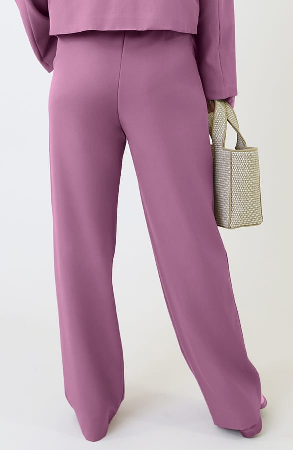 Classic Straight Palazzo Pants Mauve 2.0 – broeken — foto 3