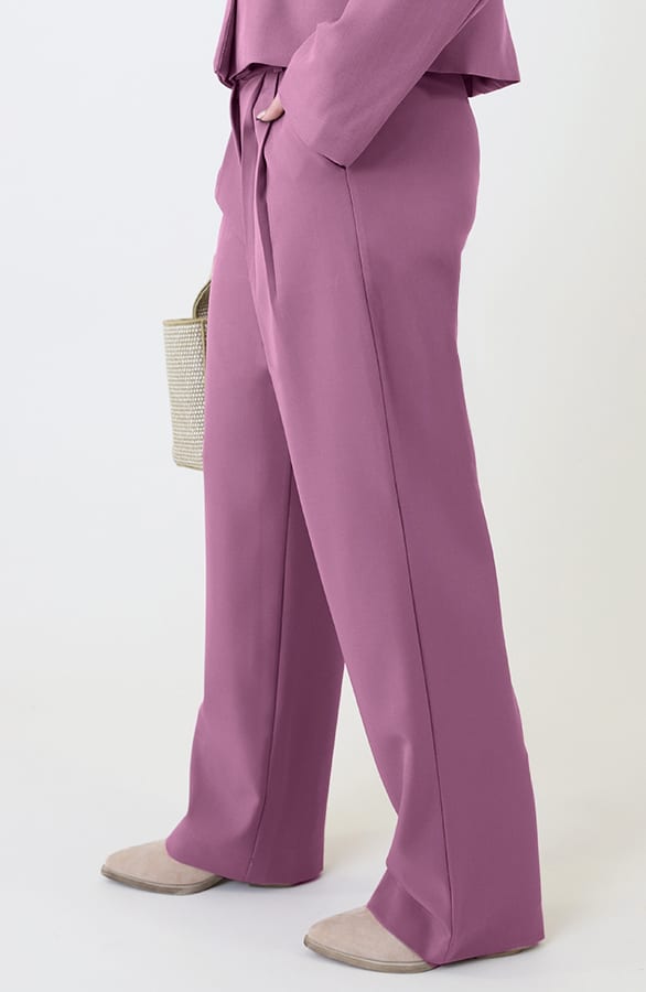 Classic Straight Palazzo Pants Mauve 2.0 – broeken — foto 2