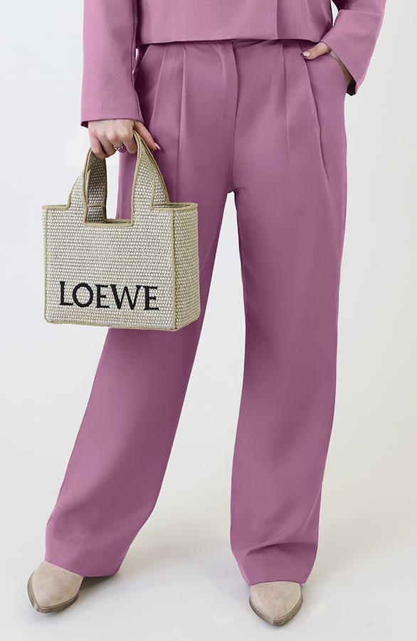 Classic Straight Palazzo Pants Mauve 2.0