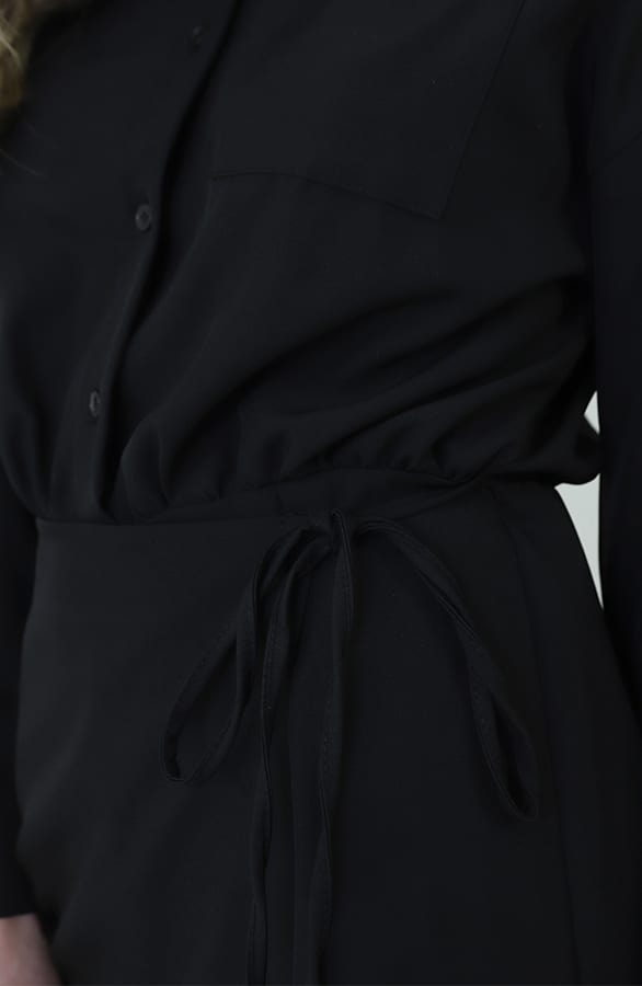 Comfort Wrap Playsuit Zwart – jumpsuits & playsuits — foto 8