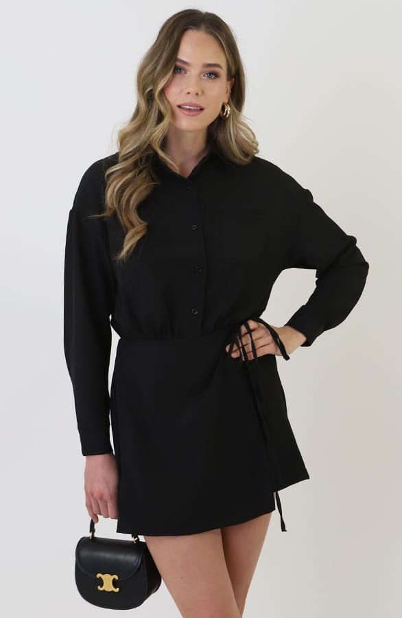 Comfort Wrap Playsuit Zwart – jumpsuits & playsuits — foto 6
