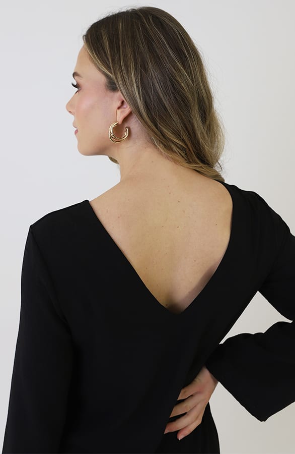 Dress Open Back Zwart – alle jurkjes — foto 7
