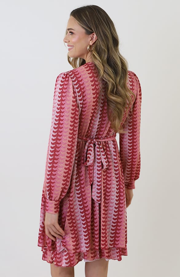 Waistband Dress Print Roze Rood – alle jurkjes — foto 9