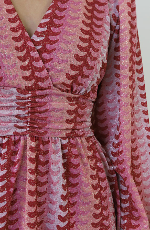 Waistband Dress Print Roze Rood – alle jurkjes — foto 10