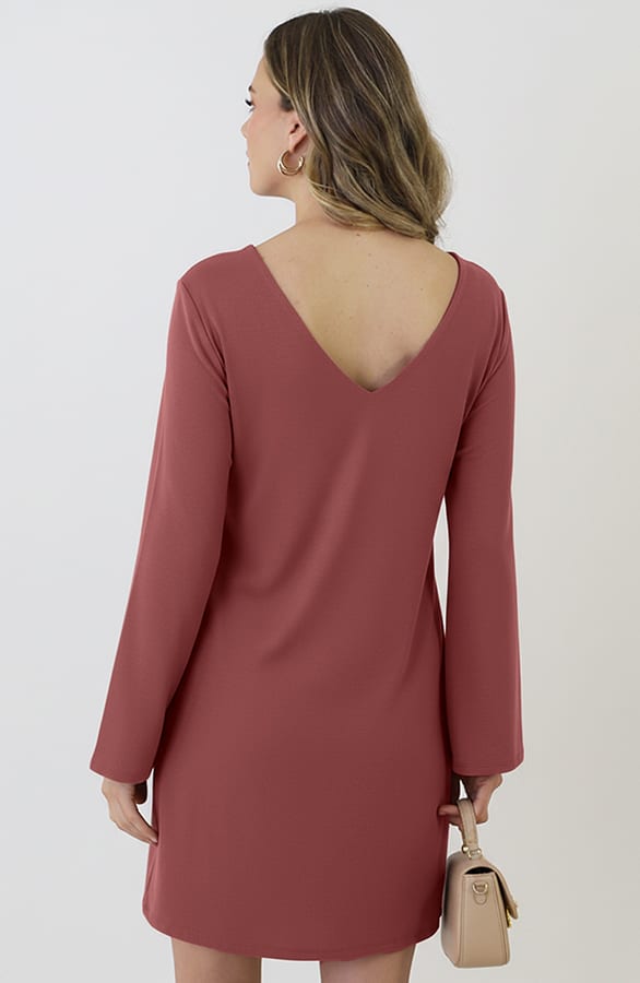 Dress Open Back Dust Roze – alle jurkjes — foto 8