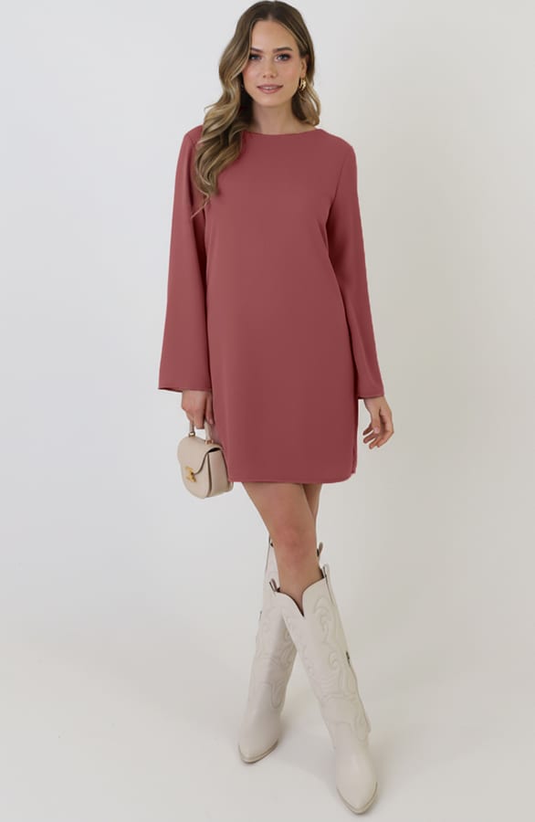 Dress Open Back Dust Roze – alle jurkjes — foto 9