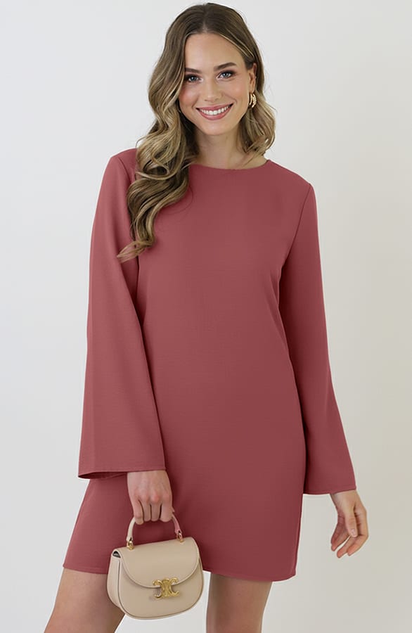 Dress Open Back Dust Roze – alle jurkjes — foto 6