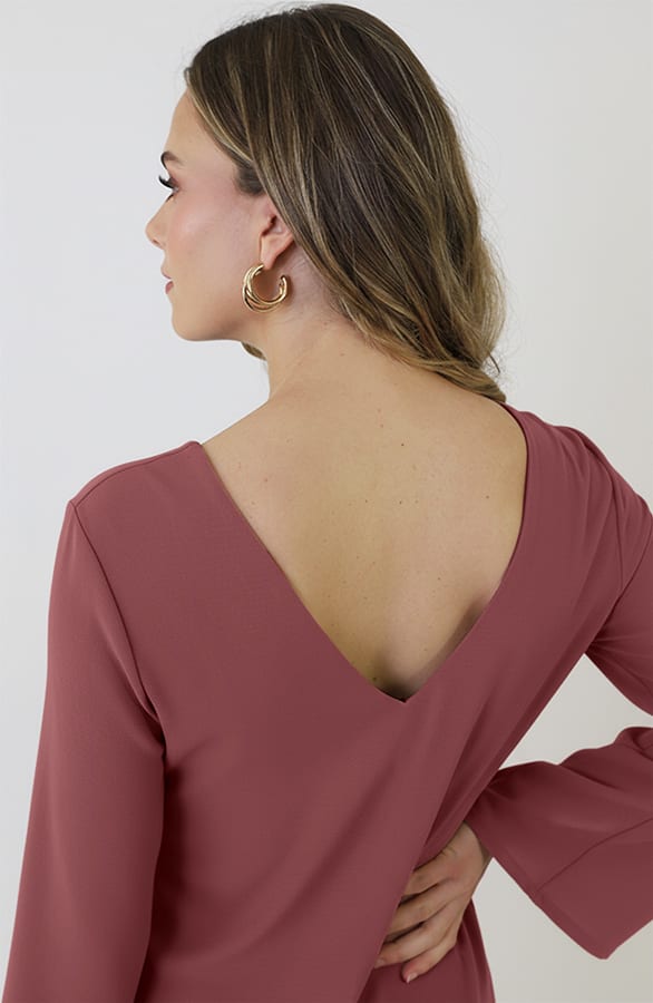 Dress Open Back Dust Roze – alle jurkjes — foto 7