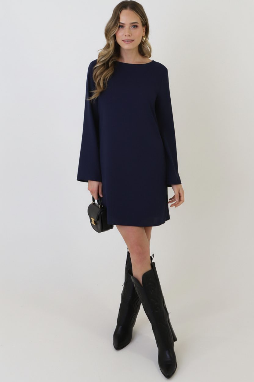 Dress Open Back Navy – alle jurkjes — foto 10
