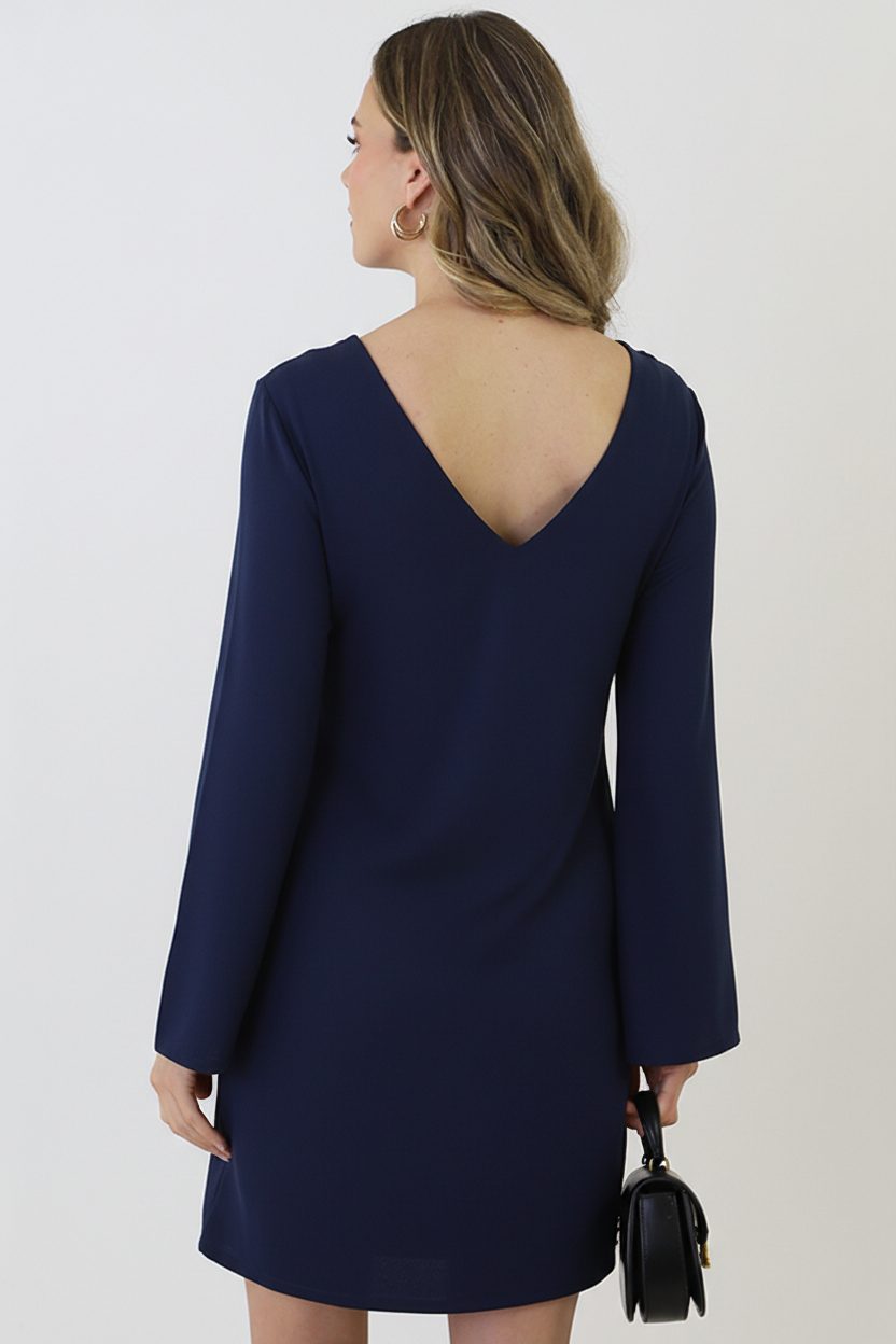 Dress Open Back Navy – alle jurkjes — foto 9