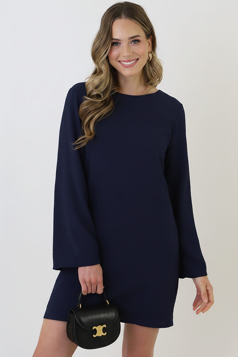 Dress Open Back Navy – alle jurkjes — foto 7