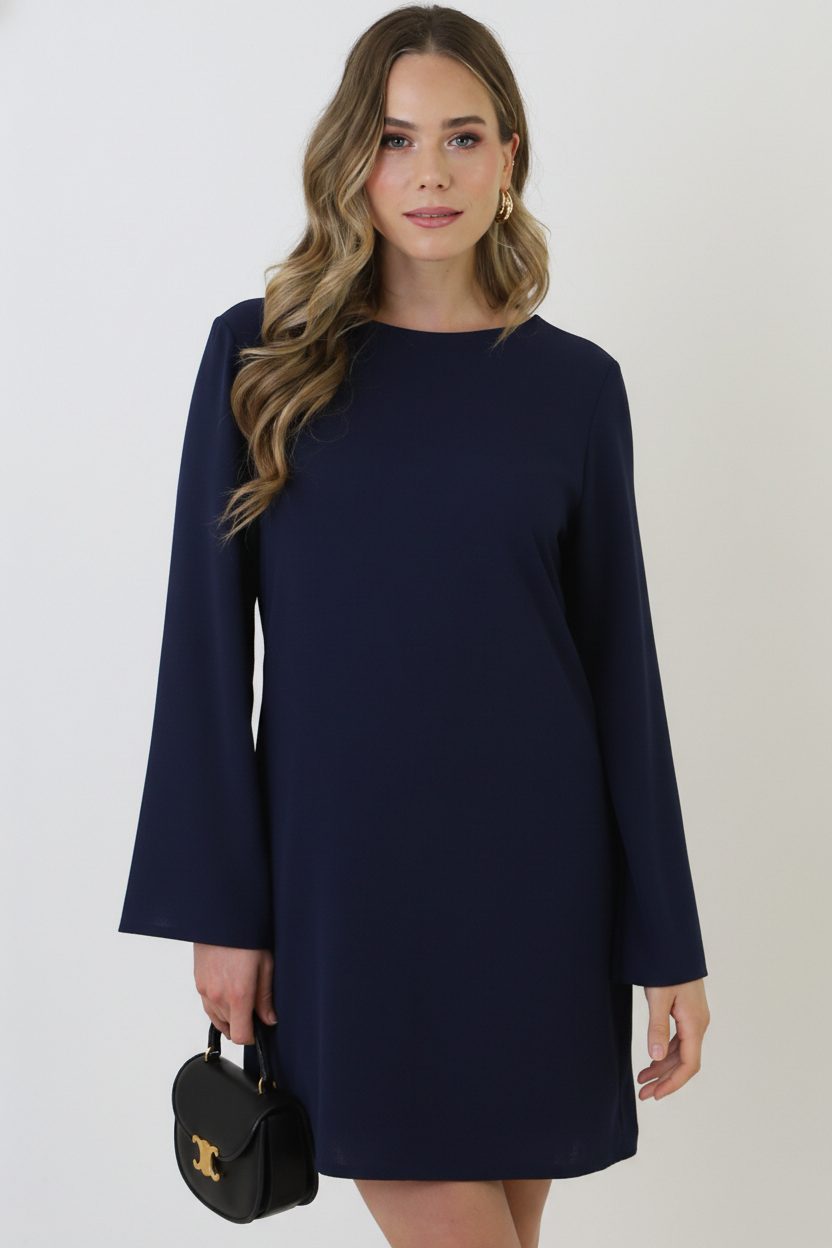 Dress Open Back Navy – alle jurkjes — foto 11