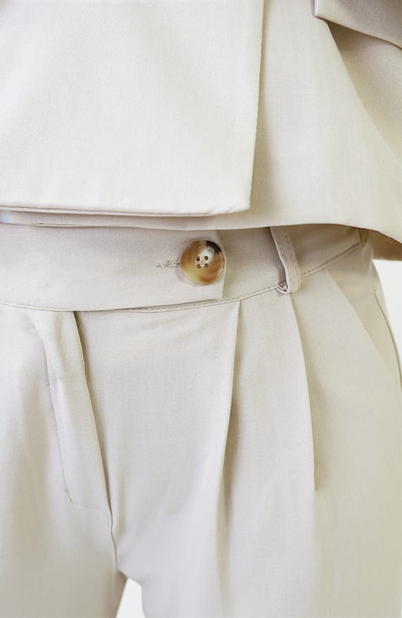 Classic Straight Palazzo Pants Beige – broeken — foto 4
