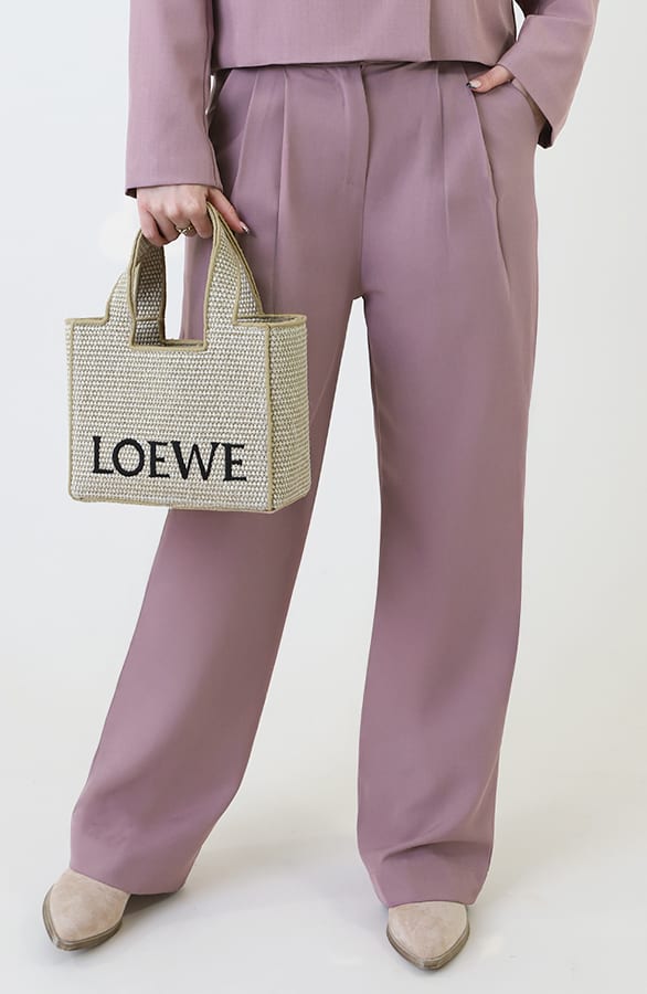 Classic Straight Palazzo Pants Mauve