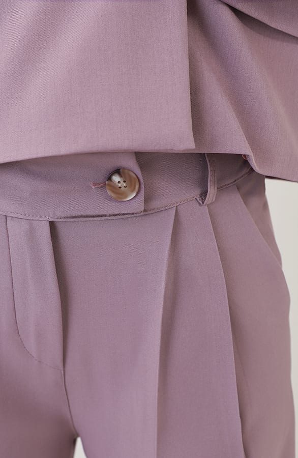 Classic Straight Palazzo Pants Mauve – broeken — foto 3