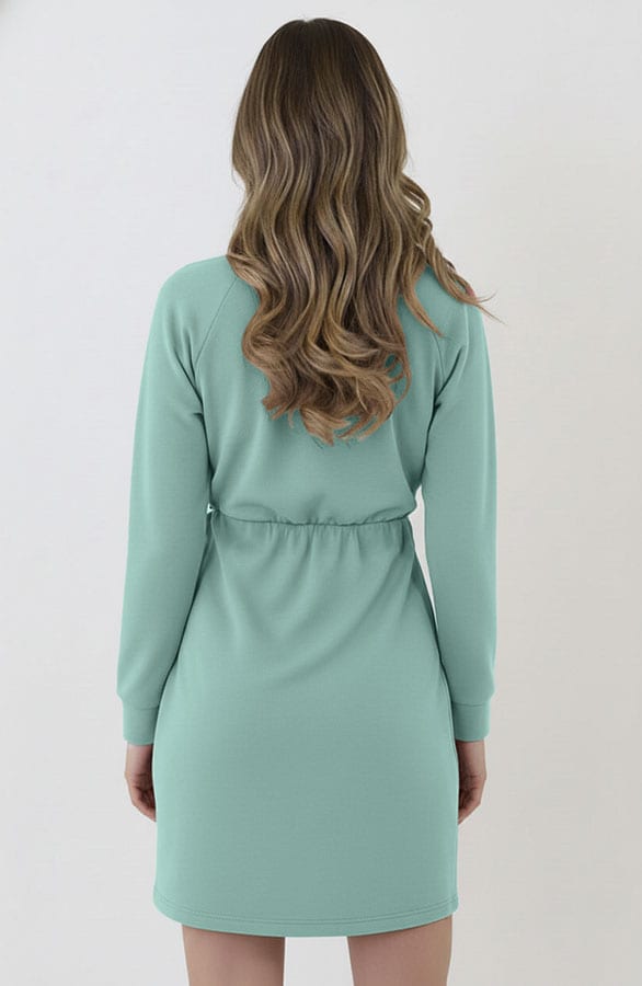 Scuba Wrap Dress Mint – alle jurkjes — foto 11