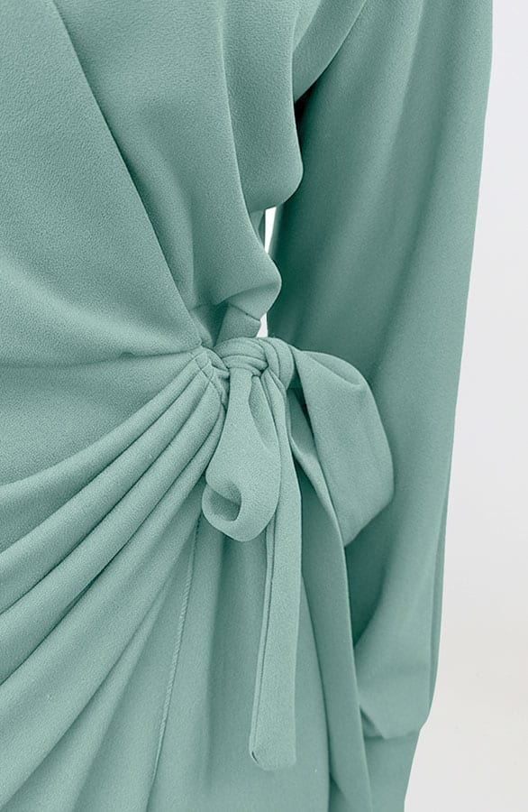 Scuba Wrap Dress Mint – alle jurkjes — foto 12