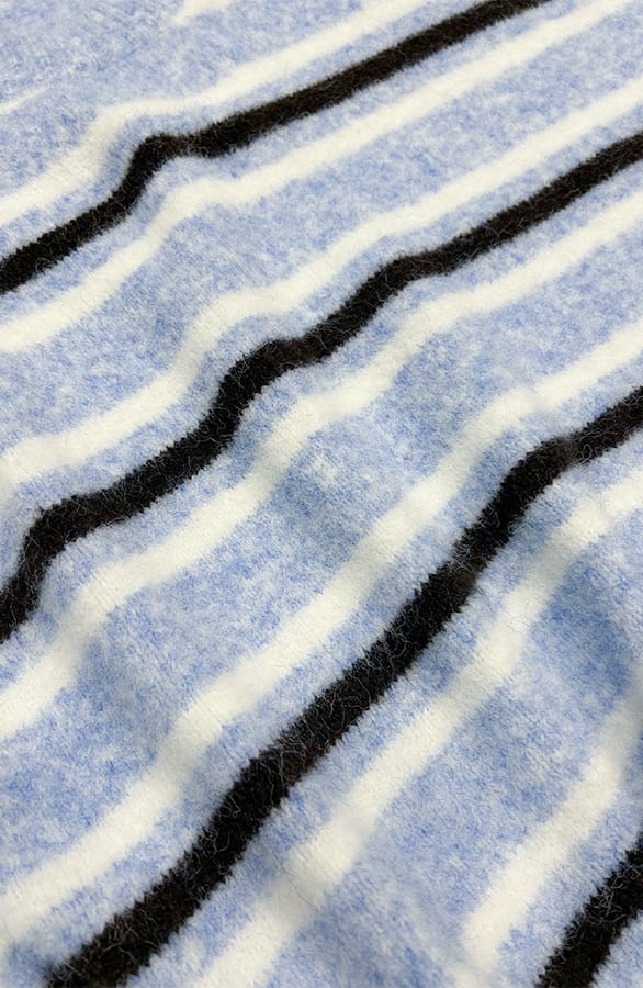 Soft Sweater Korte Mouw Strepen Blauw – truien — foto 4