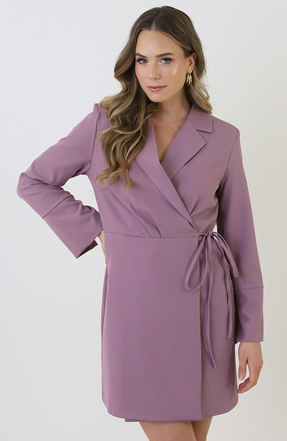 Tailored Blazer Dress Mauve