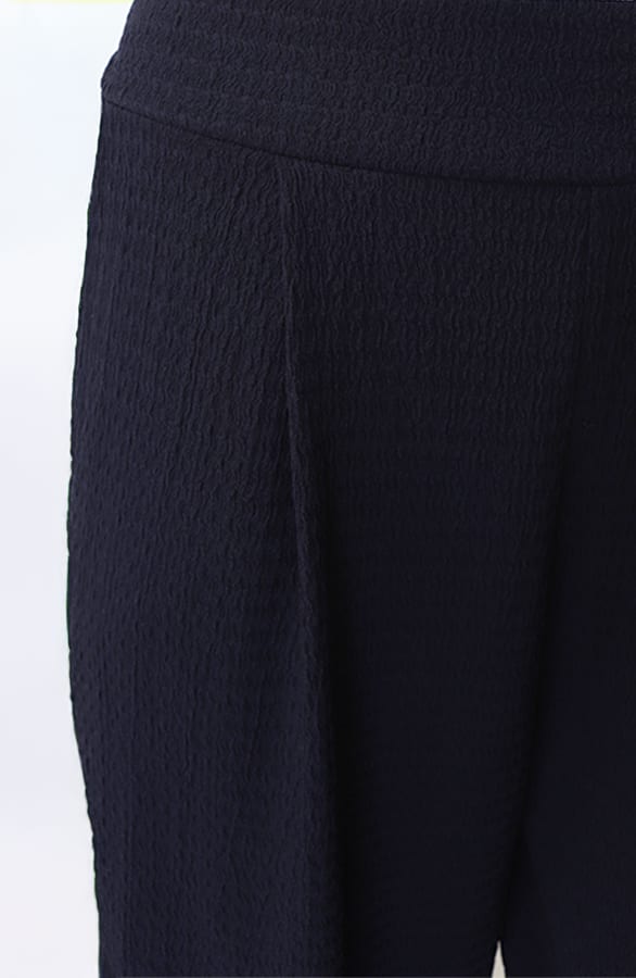 Textured Broek Gaby Navy – broeken — foto 4