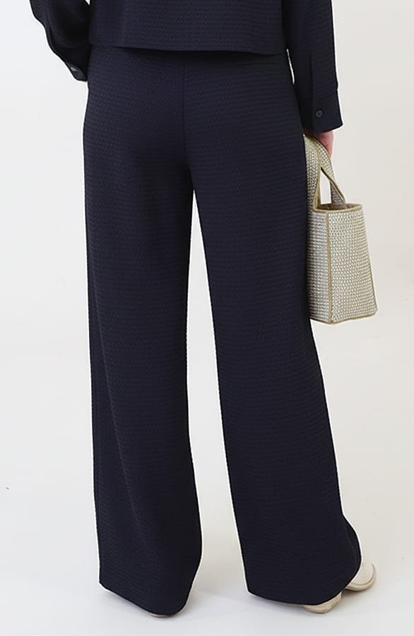 Textured Broek Gaby Navy – broeken — foto 3