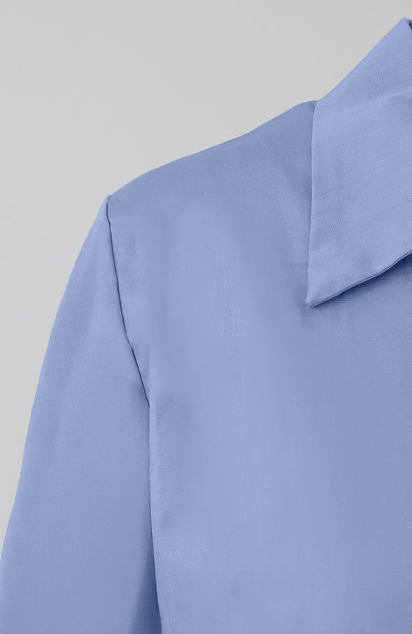 Tie Detail Blouse Baby Blue – kleding — foto 10
