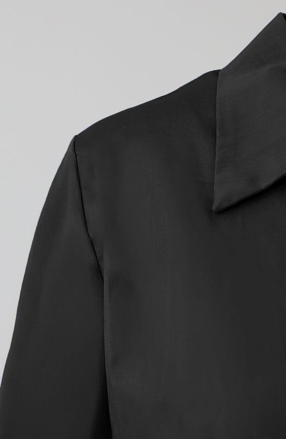 Tie Detail Blouse Zwart – kleding — foto 5