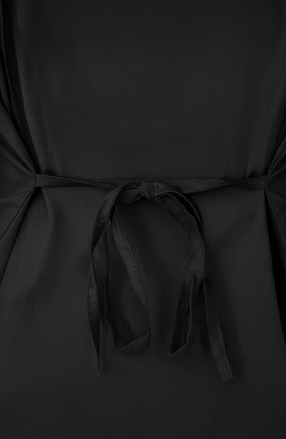 Tie Detail Blouse Zwart – kleding — foto 6