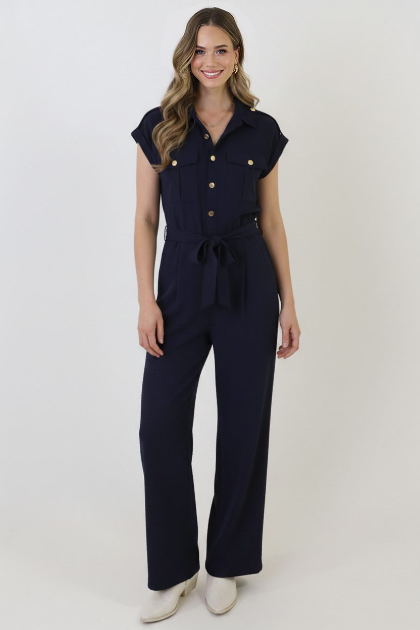 Utility Luxe Jumpsuit Navy – jumpsuits & playsuits — foto 10
