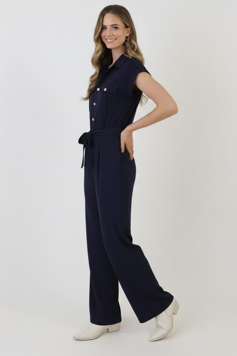 Utility Luxe Jumpsuit Navy – jumpsuits & playsuits — foto 11