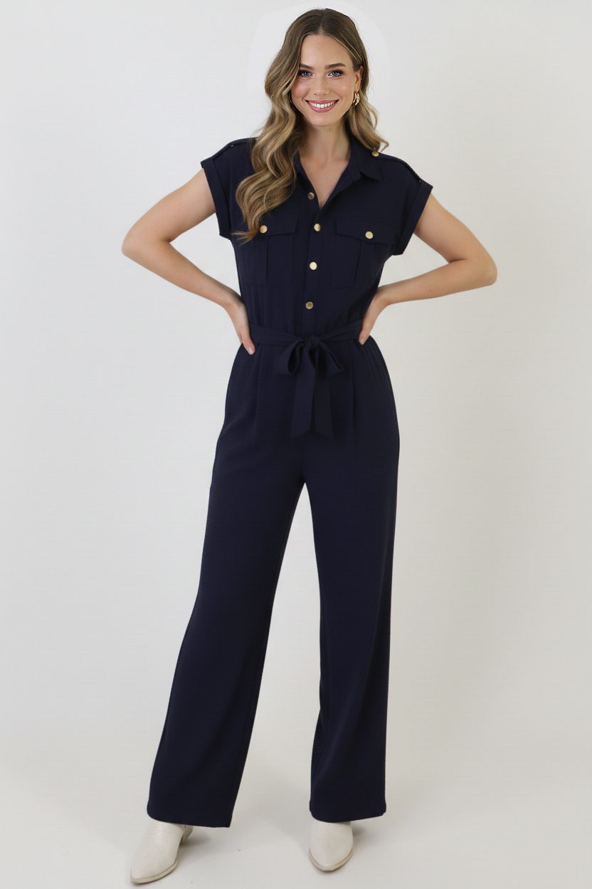 Utility Luxe Jumpsuit Navy – jumpsuits & playsuits — foto 13