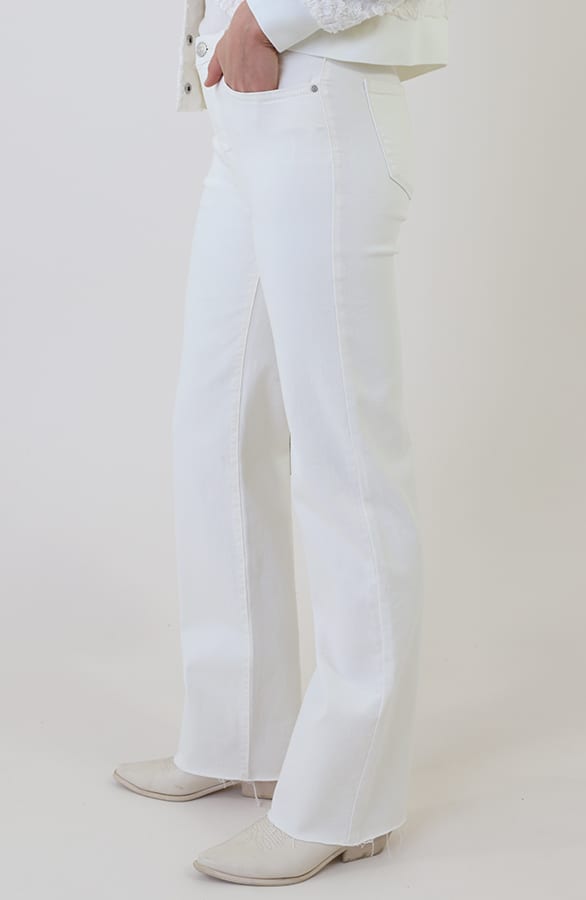 Wide Leg Jeans Dez Offwhite — foto 3