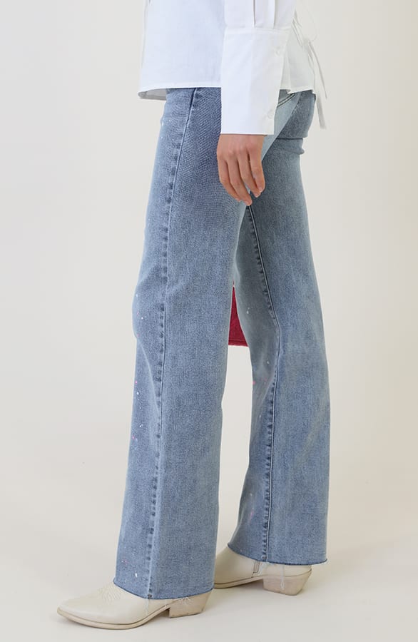Wide Leg Jeans Dez Paint – flared broeken — foto 5